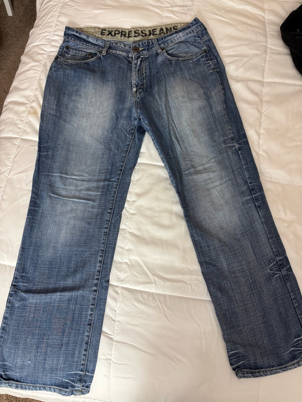Express Men’s Blue Bootcut Jeans